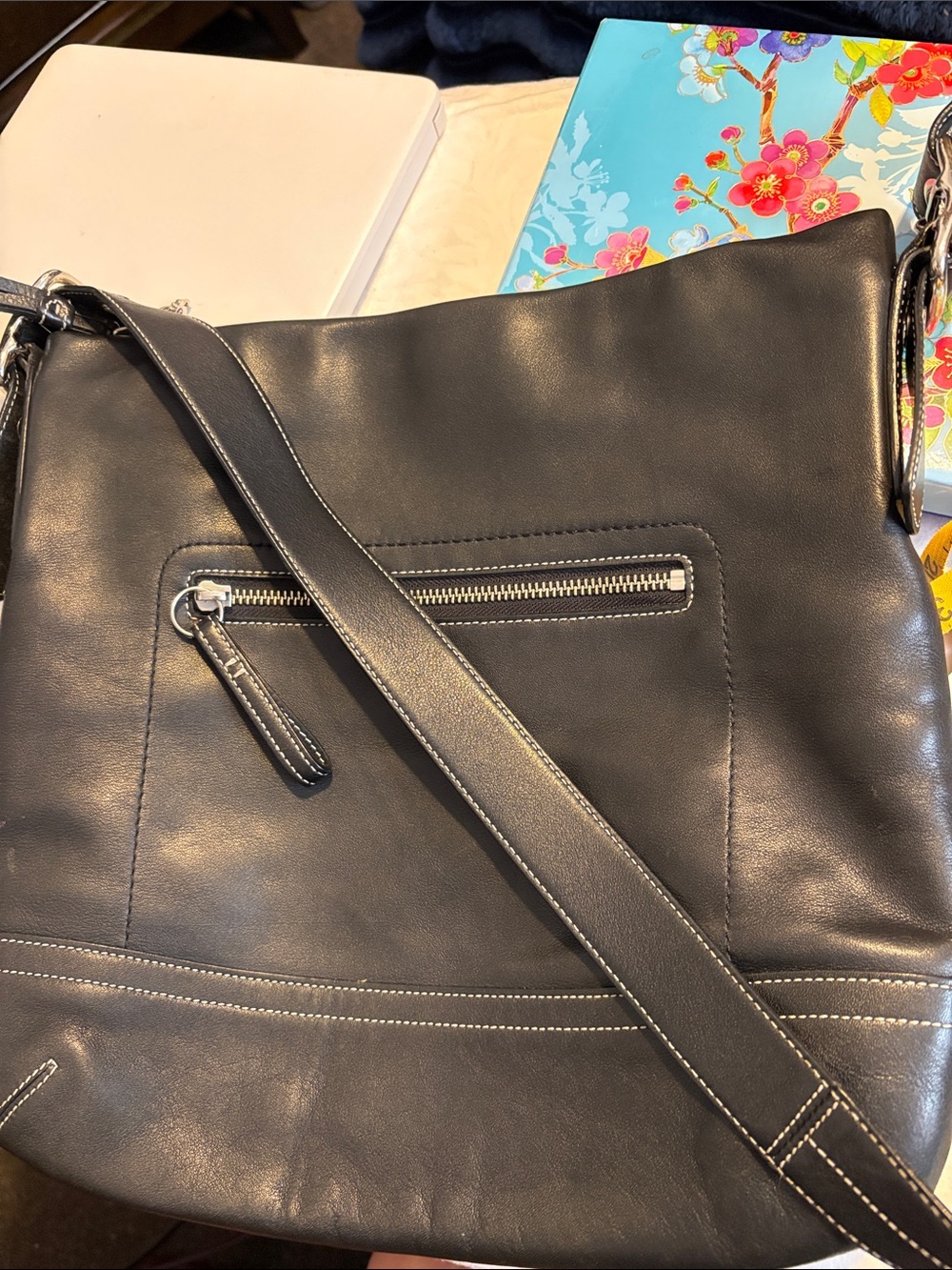 2005 Coach Legacy Slim duffle Leather Crossbody Bag